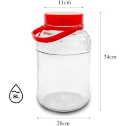 Słoje - d/kisz ogórk zakr.pl,+r  8 L /T